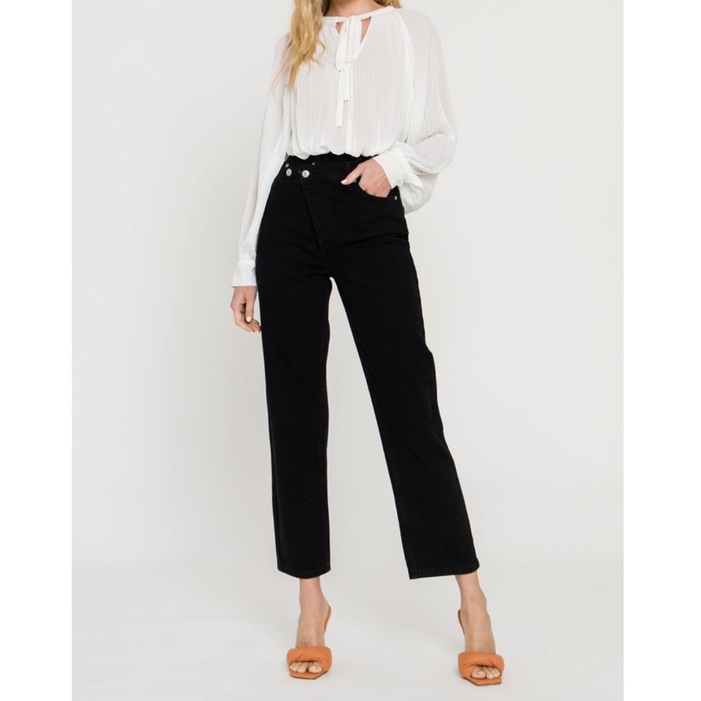 Asymmetric Wrap Jeans